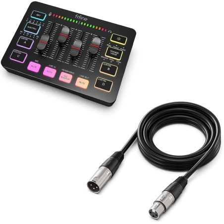 FIFINE AmpliGame SC3 Gaming USB Mixer