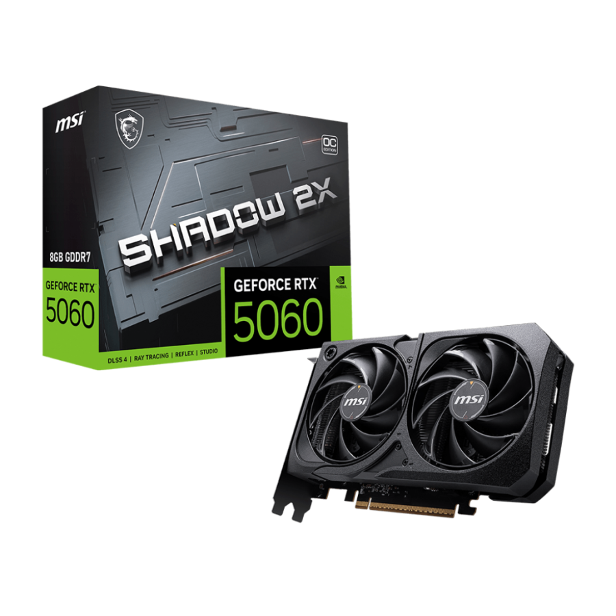 MSI GeForce RTX 5060 8G SHADOW 2X OC MSI GeForce RTX 5060 8G SHADOW 2X OC