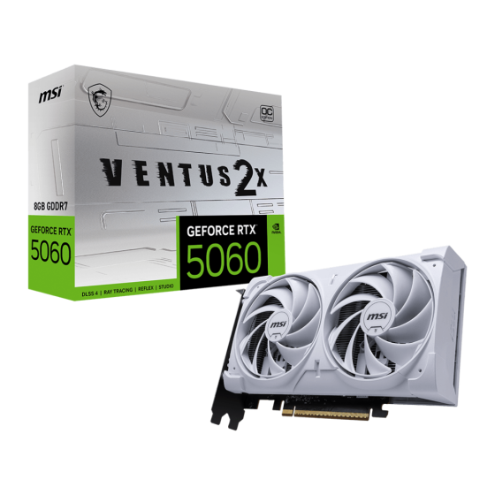 MSI GeForce RTX 5060 8G VENTUS 2X OC - WHITE