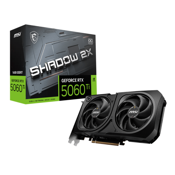 MSI GeForce RTX 5060 Ti 16G SHADOW 2X OC PLUS