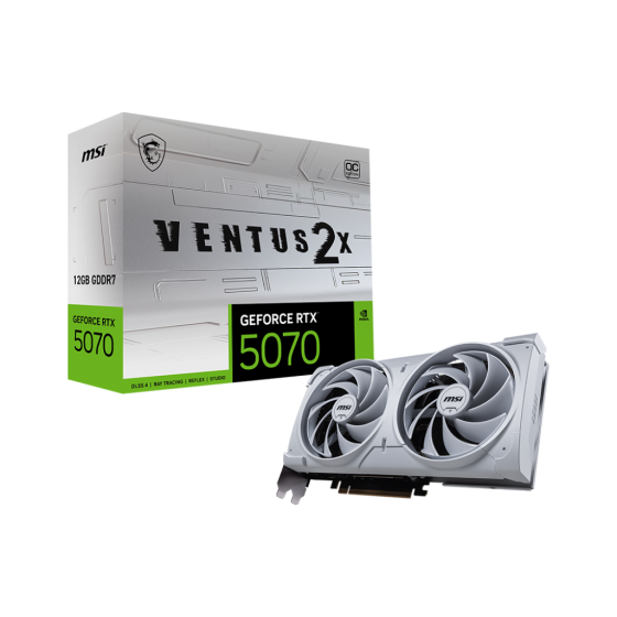 MSI GeForce RTX 5070 12G VENTUS 2X OC - WHITE