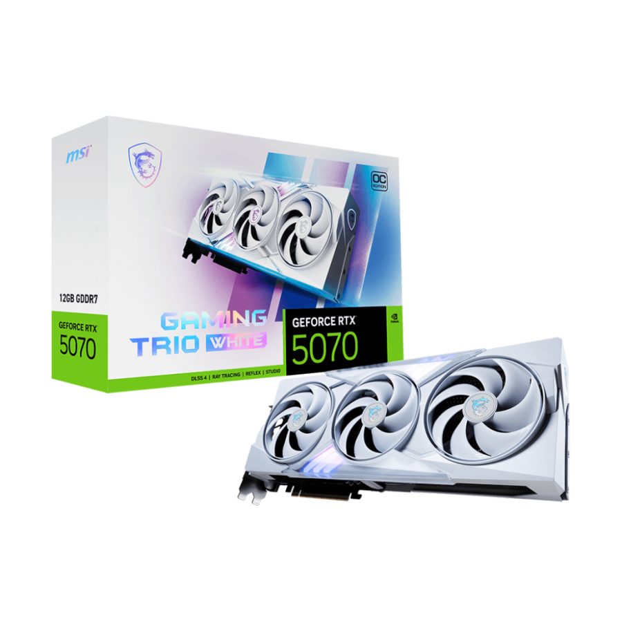MSI GeForce RTX 5070 12G GAMING TRIO OC - WHITE
