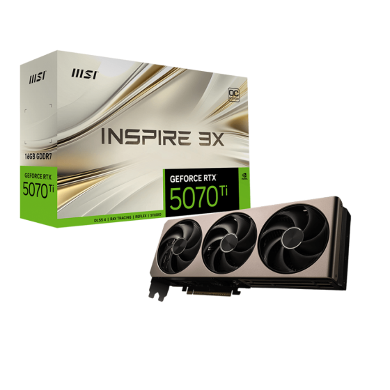 MSI GeForce RTX 5070 Ti 16Go INSPIRE 3X OC