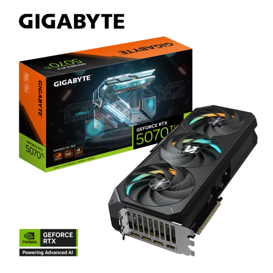 GIGABYTE GEFORCE RTX 5070 TI GAMING OC 16G