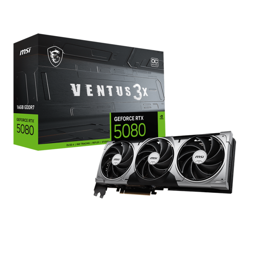 MSI GeForce RTX 5080 16G VENTUS 3X OC MSI GeForce RTX 5080 16G VENTUS 3X OC