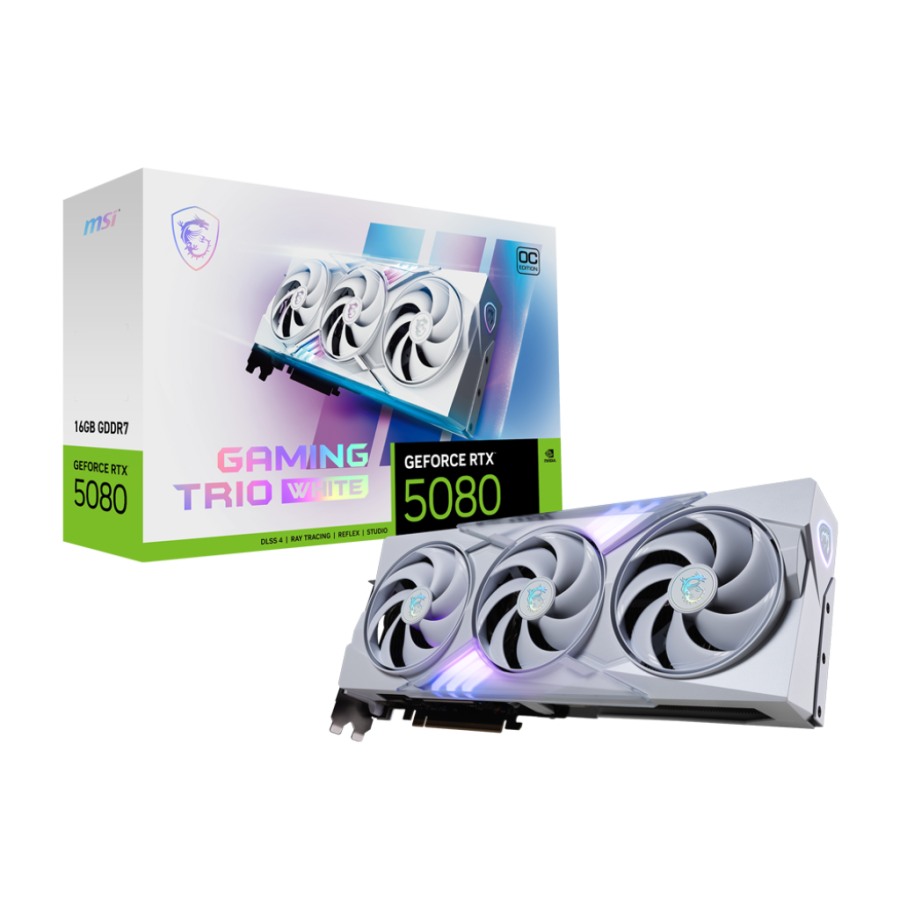 MSI GeForce RTX 5080 16G GAMING TRIO OC - WHITE