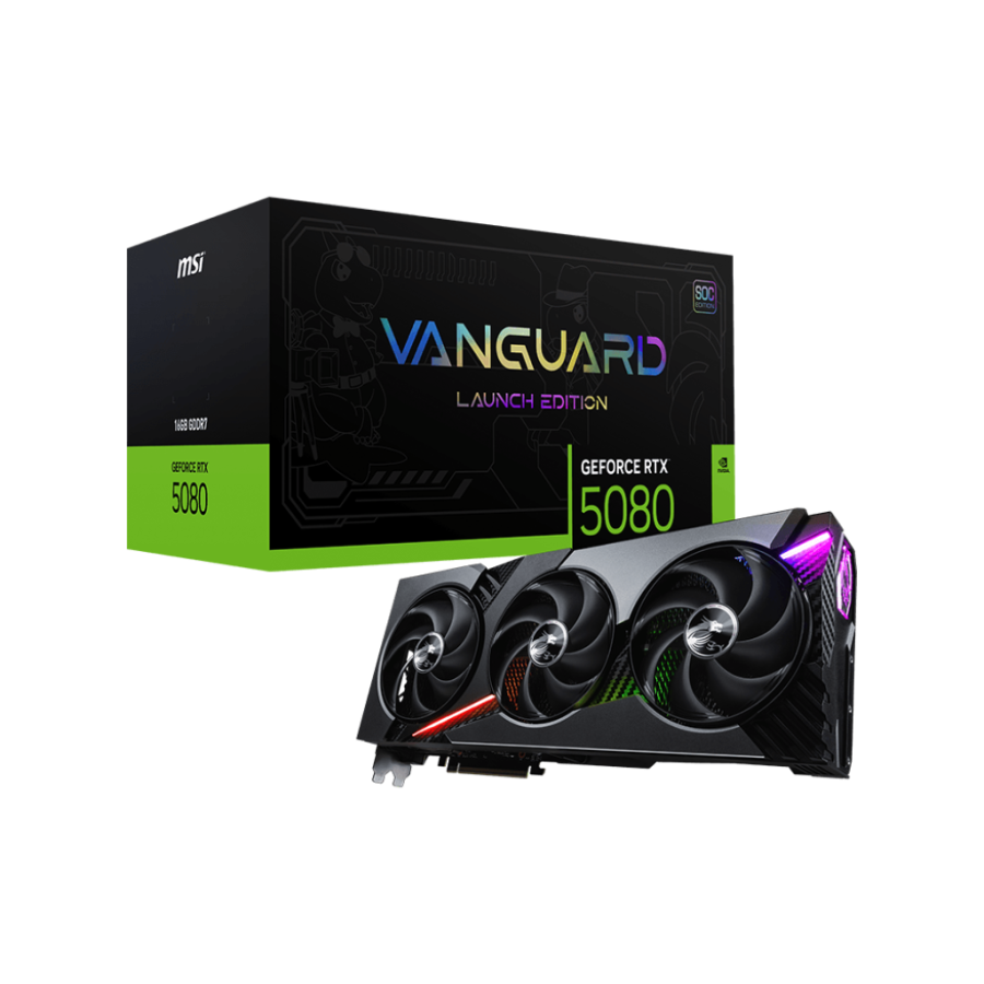 MSI GeForce RTX 5080 16G VANGUARD SOC LAUNCH EDITION