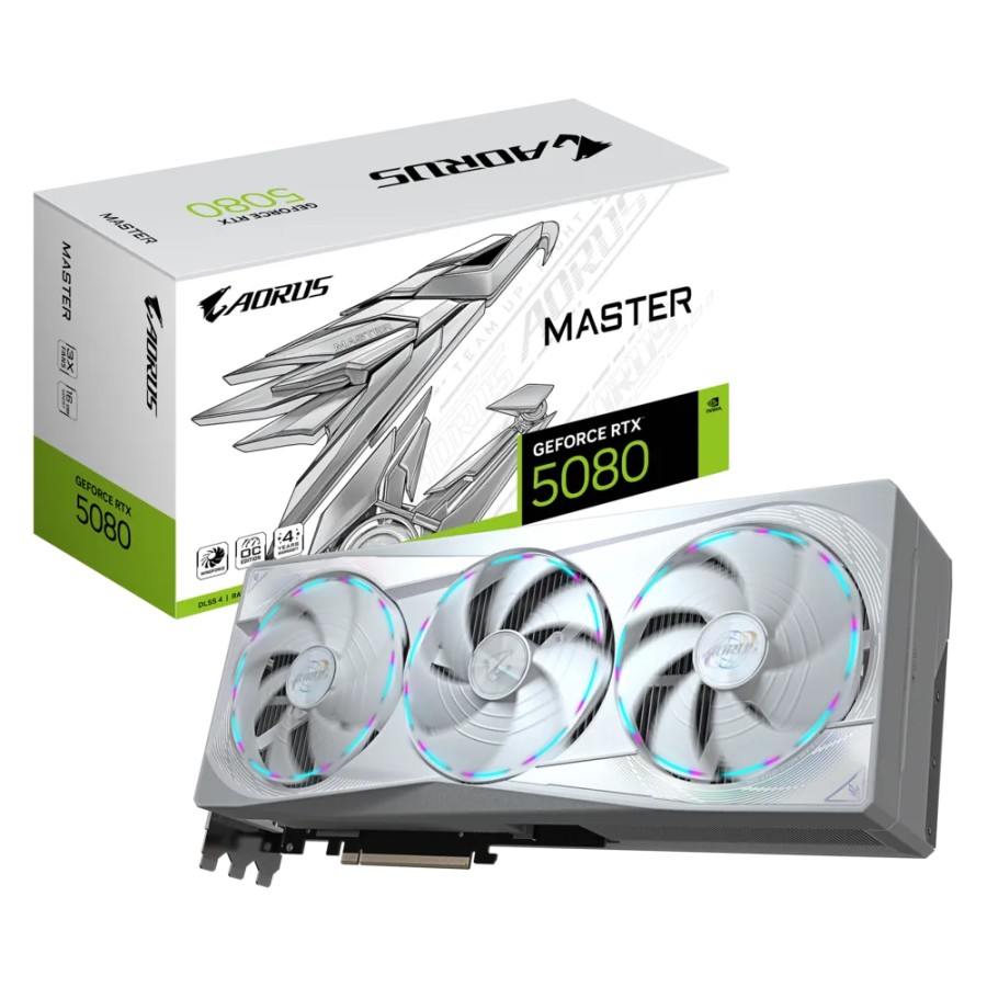 GIGABYTE AORUS GeForce RTX 5080 MASTER ICE 16G GIGABYTE AORUS GeForce RTX 5080 MASTER ICE 16G