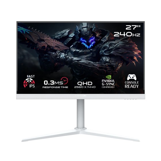 GAMEON GOA27QHD240IPS Artic Pro Series 27" QHD, 240Hz - White