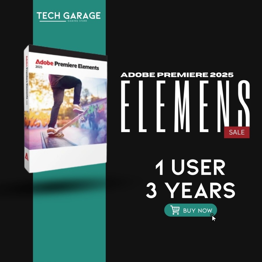 Adobe Premiere Elements 2025-1 User / 3 Years