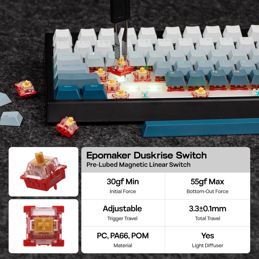 EPOMAKER G84 HE 75% Blue White