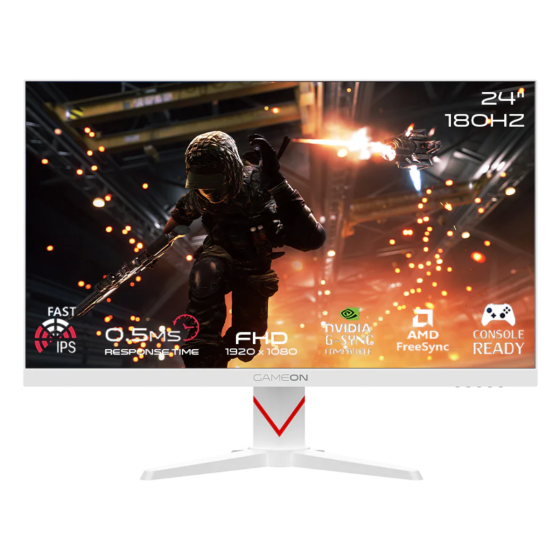 GAMEON GOAM24FHD180IPS Marksman Series - White