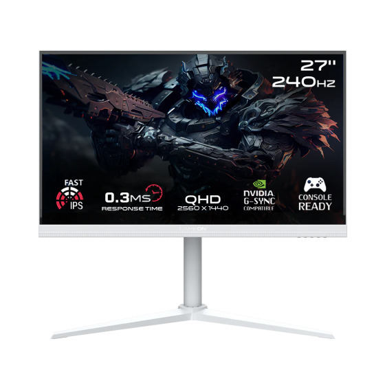 GAMEON GOA27QHD240IPS Artic Pro Series 27" QHD, 240Hz - White