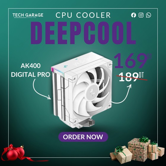 DEEPCOOL AK400 DIGITAL PRO - WHITE
