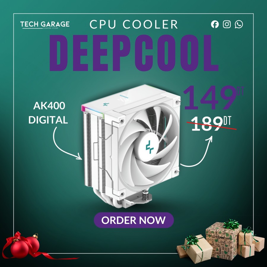 DEEPCOOL AK400 Digital - WHITE