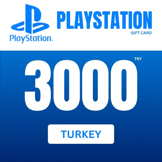 PlayStation Network Card 3000 TRY (TR) PSN Key TURKEY