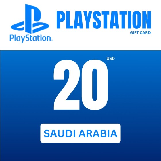 PlayStation Network Card 20 USD (KSA) PSN Key SAUDI ARABIA