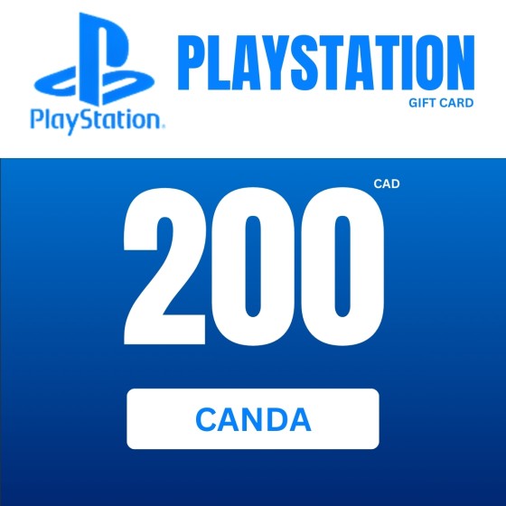 PlayStation Network Card 200 CAD PSN Key CANADA
