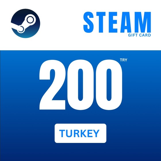 Steam Wallet Gift Card 200 TRY Steam Key TURKEY