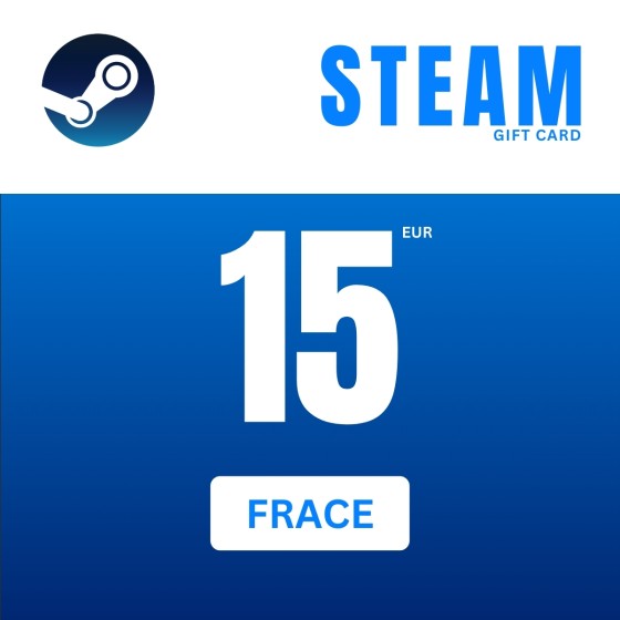Steam Wallet Gift Card 15 EUR Steam Key FRANCE