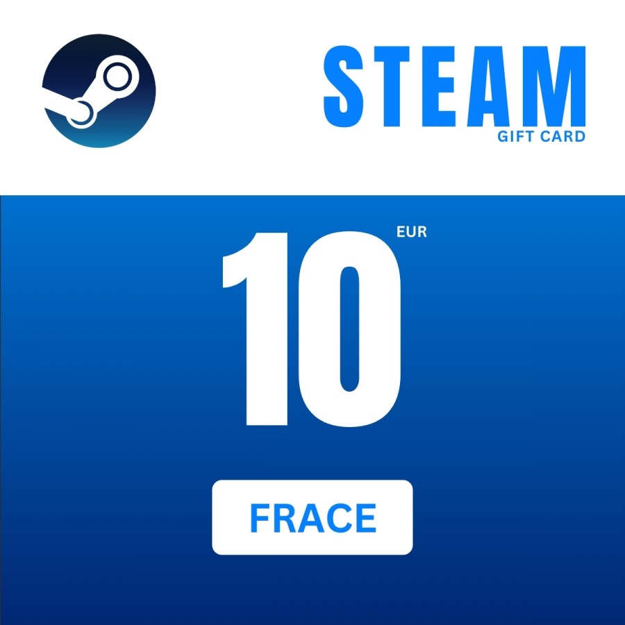 Steam Wallet Gift Card 10 EUR Steam Key FRANCE