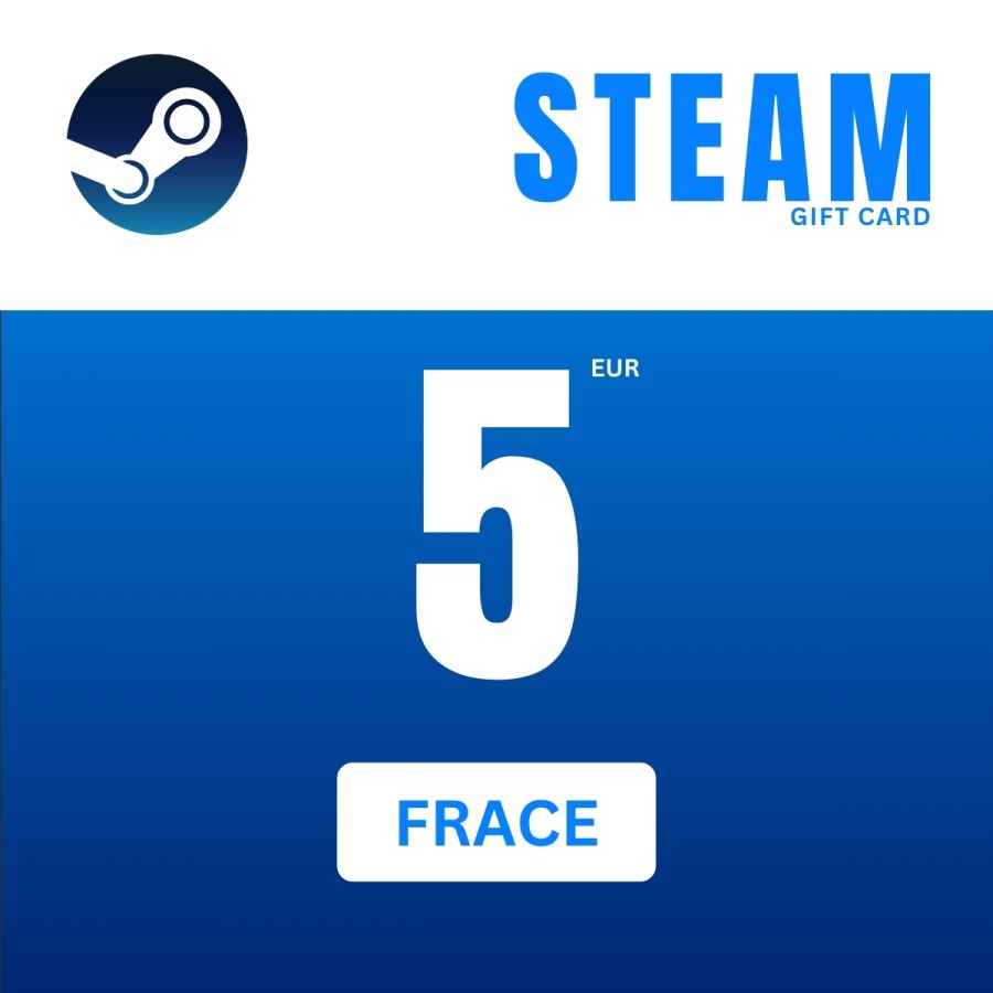 Steam Wallet Gift Card 5 EUR Steam Key FRANCE tunisie gift card