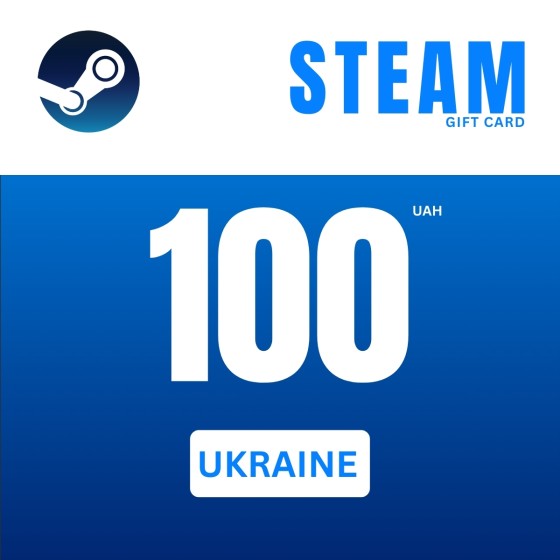 Steam Wallet Gift Card 100 UAH Steam Key UKRAINE