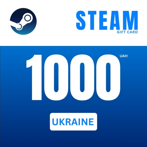 Steam Wallet Gift Card 1000 UAH Steam Key UKRAINE