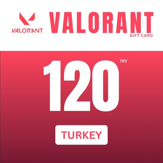 Valorant Gift Card 120 TRY Riot Games Key TURKEY