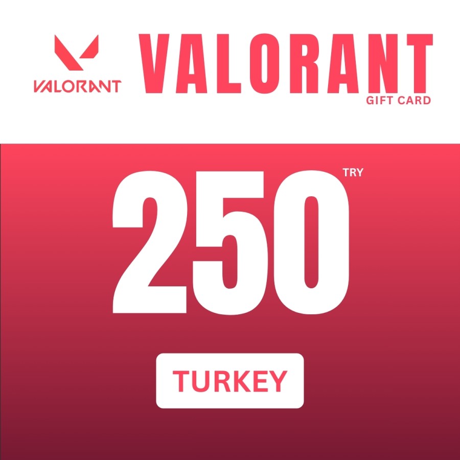 Valorant Gift Card 250 TRY Riot Games Key TURKEY
