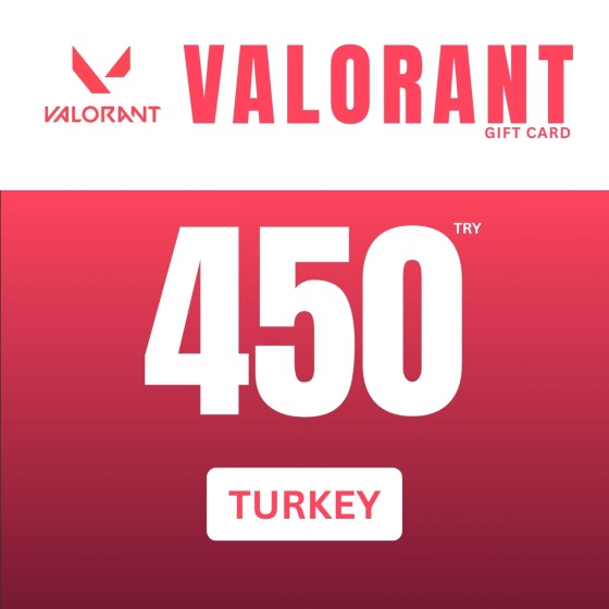 Valorant Gift Card 450 TRY Riot Games Key TURKEY