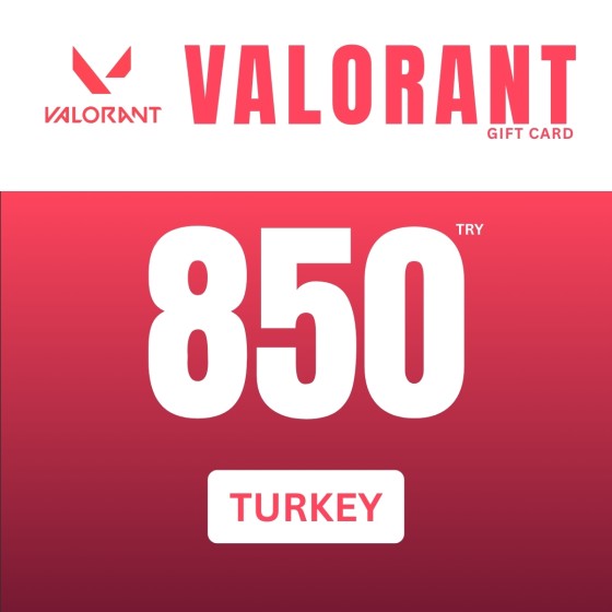 Valorant Gift Card 850 TRY Riot Games Key TURKEY