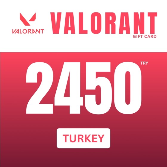 Valorant Gift Card 2450 TRY Riot Games Key TURKEY
