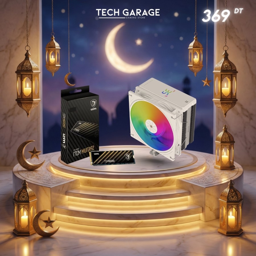 ASSASSIN X 120R DIGITAL WHITE + MSI SPATIUM M371 NVMe