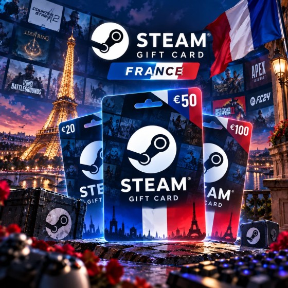 Steam Wallet Gift Card 100 EUR Steam Key FRANCE